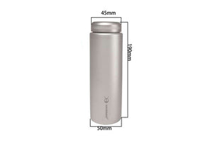 Open image in slideshow, EDC Titanium Coffee Tea Bottle Portable Outdoor Camping Travel Gear
